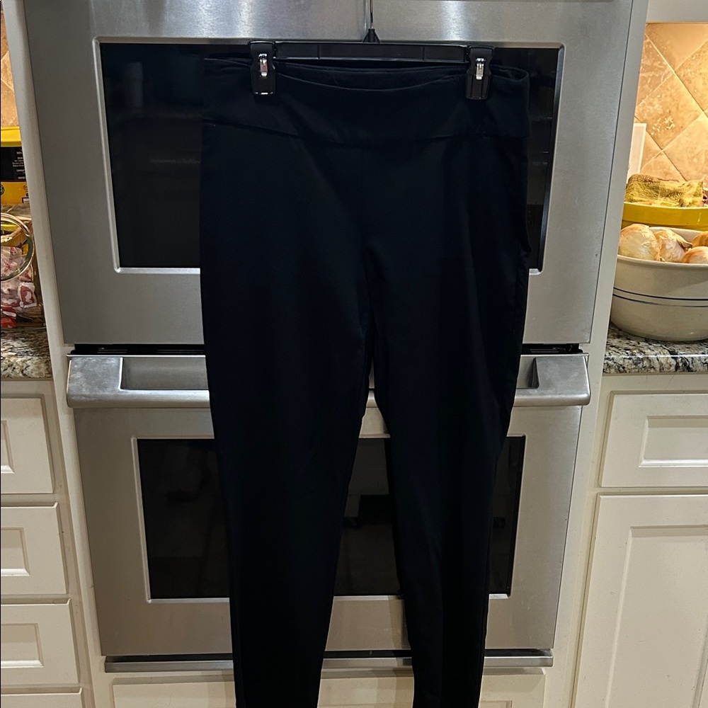 Hilary Radley Black Women's Pants with flexible waistband